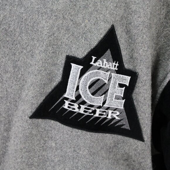 Vintage Beer Jacket - Labatt Ice Letterman Jacket - Men's Large - Picture 2 of 9